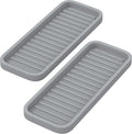 ZAPPOWARE Silicone Kitchen Sink Caddy Sponge Holder 9x3.5 Gray by ZAPPOWARE