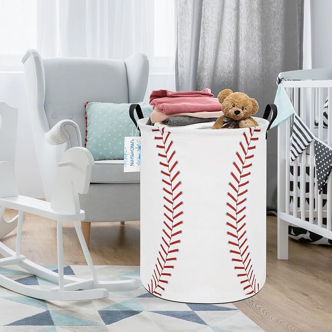 LANGYASHAN Laundry Basket Canvas Fabric Collapsible Organizer Basket - Image 7