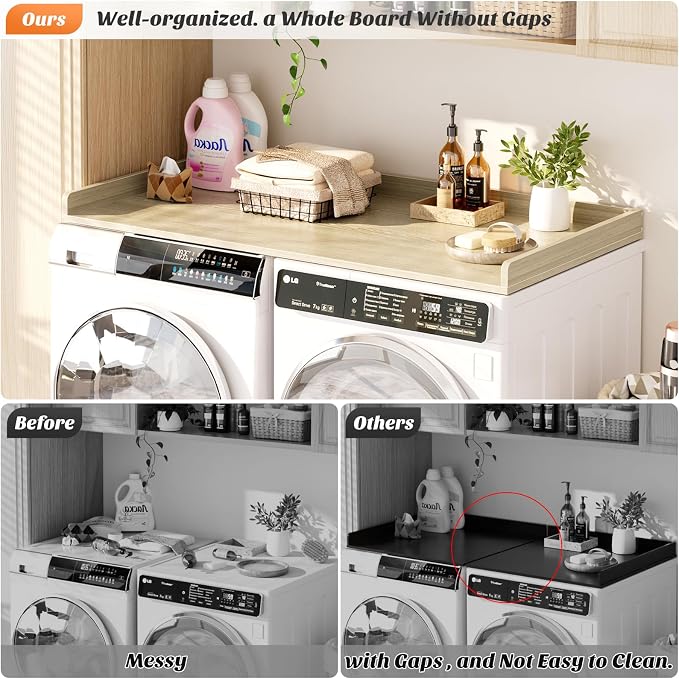 Aheaplus Washer and Dryer Countertop, Laundry Room Organization - Image 2