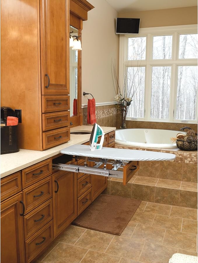 Rev-A-Shelf Pull Out Adjustable Folding Retractable Ironing Board - Image 6