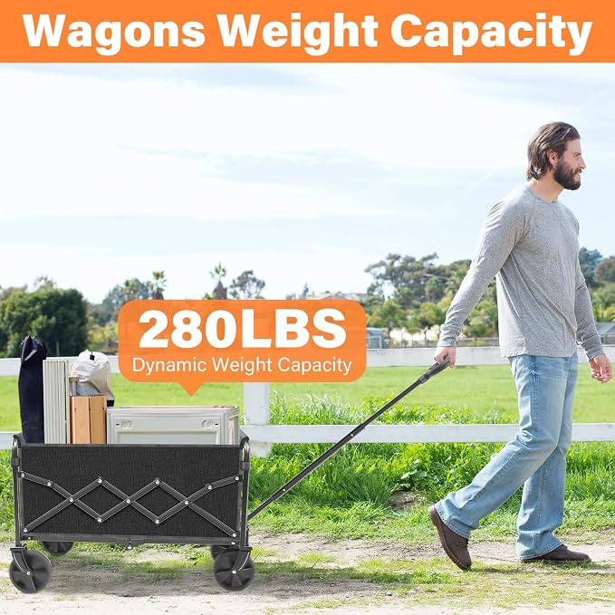 Wagons Carts Foldable, Collapsible Wagon Cart - Image 6