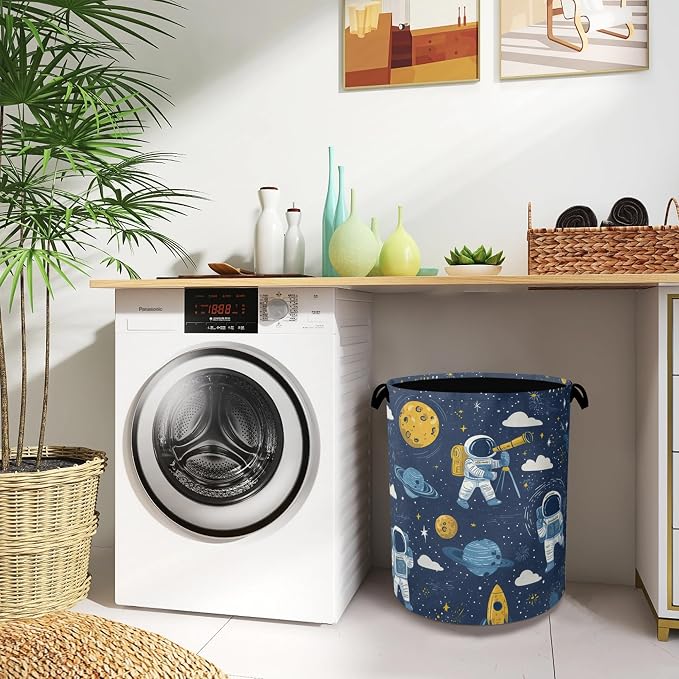Astronaut Laundry Basket, Rocket Planet Foldable - Image 8