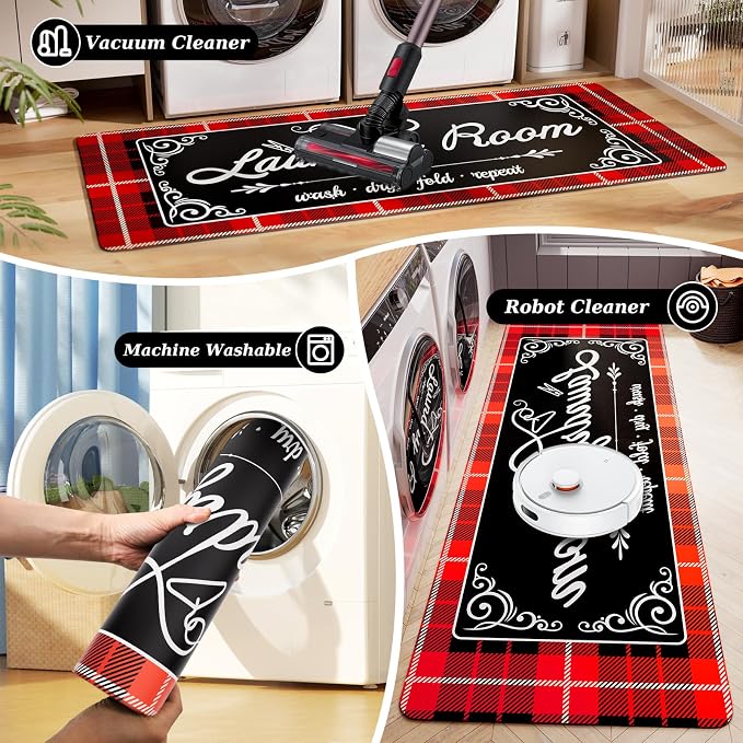 Non-Slip Laundry Room Rug Runner - Image 4