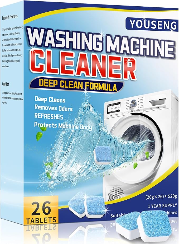 Washing Machine Cleaner Descaler 26 Pack-Deep Cleaning Tablets by Unknown