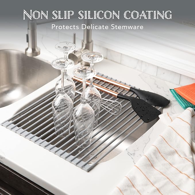 Oizeir Roll Up Dish Drying Rack - Image 4