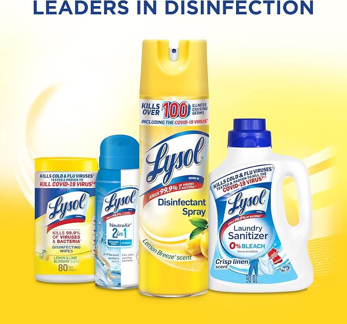 Lysol Disinfectant Spray, Lemon Breeze - Image 8