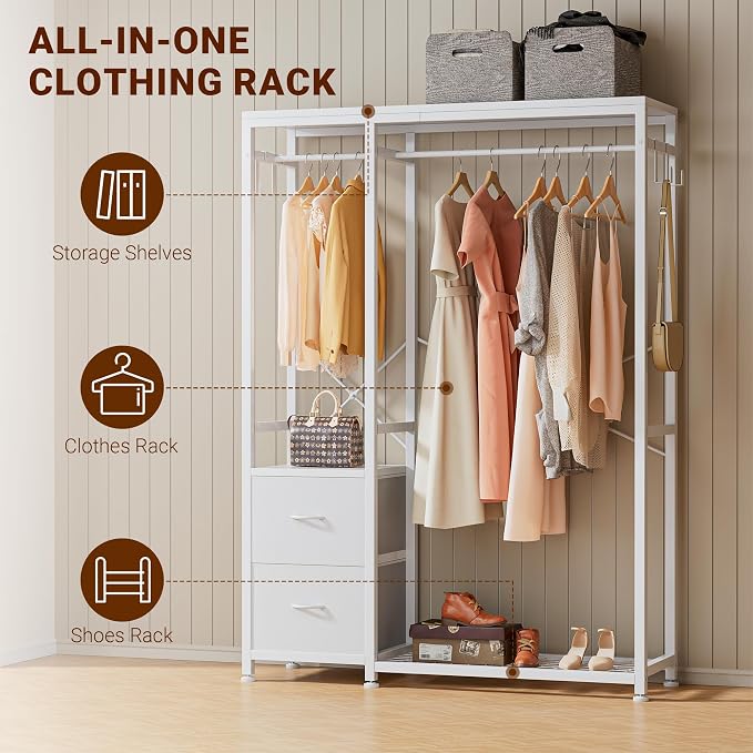 Lulive Clothes Rack, Heavy Duty Garment Rack - Image 2