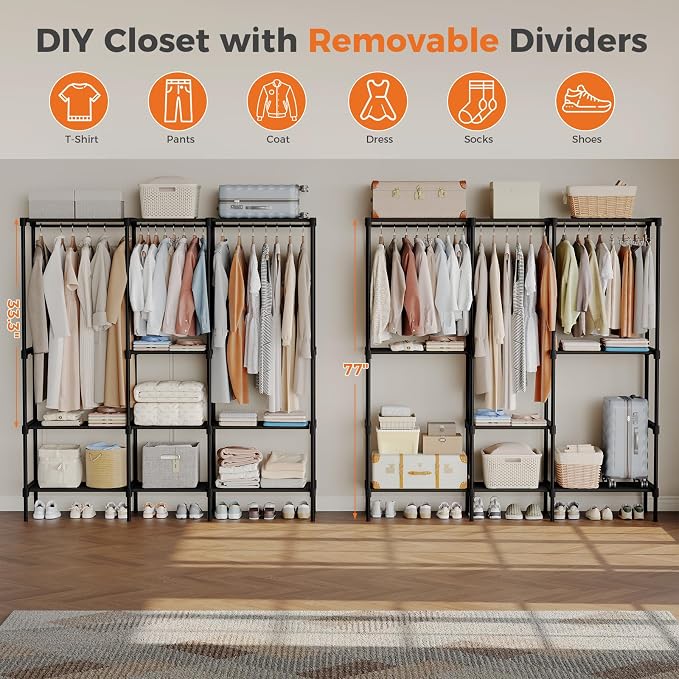 NEWBULIG Portable Fabric Clothes Rack - Image 6