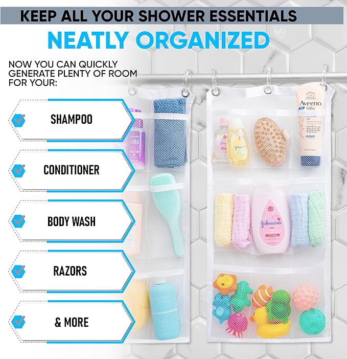 Handy Laundry Hanging Shower Organizer - Image 3