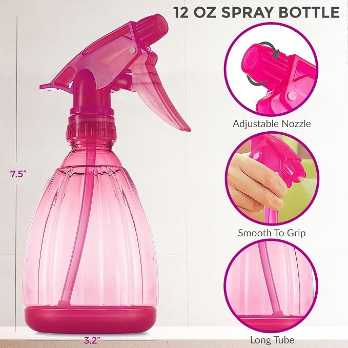 DilaBee Pink Spray Bottle Plastic Spray Bottles - Image 2