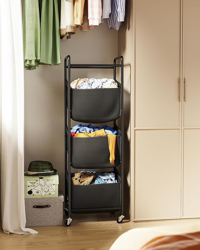 Moforoco Vertical Laundry Sorter 3 Section - Image 6