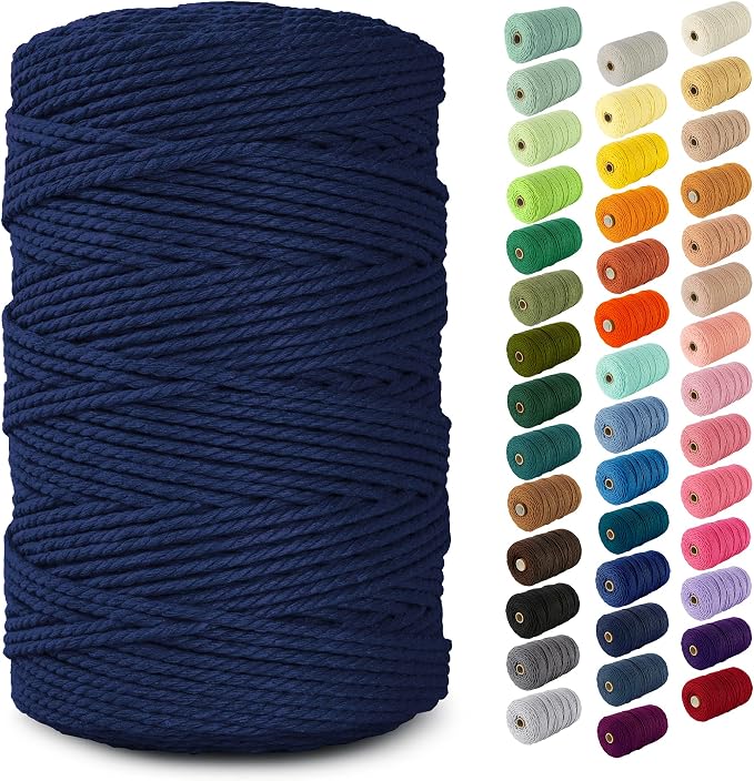 Nook Theory Macrame Cord - 3mm 220 Yards Cotton Rope by NookTheory