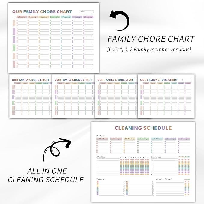 Adhd Cleaning Planner for Adults Women, Cleaning Schedule and Checklist - Image 5