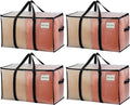 VENO 4 Pack Clear Storage Moving Bags, Heavy Duty Storage Bins by Veno