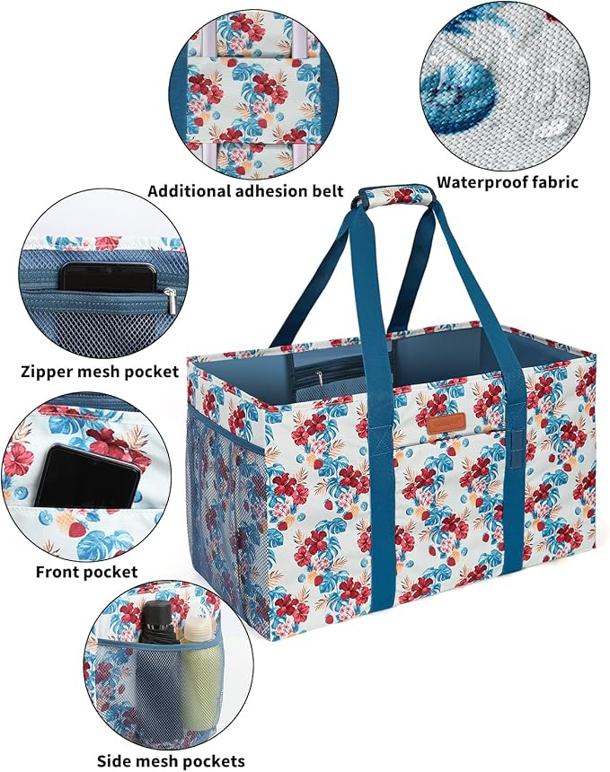 WONDAY Extra Large Reusable Grocery Bag Carrier - Image 6