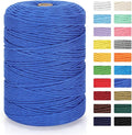 Macrame Cord 3mm x 328yd | 100% Natural Cotton Macrame Rope | 4 Strand Twisted by MacraBoho