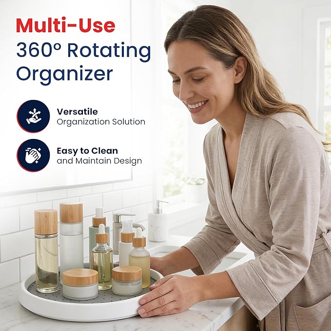 Oizeir 10 Inch Lazy Susan Set of 4 - Image 6
