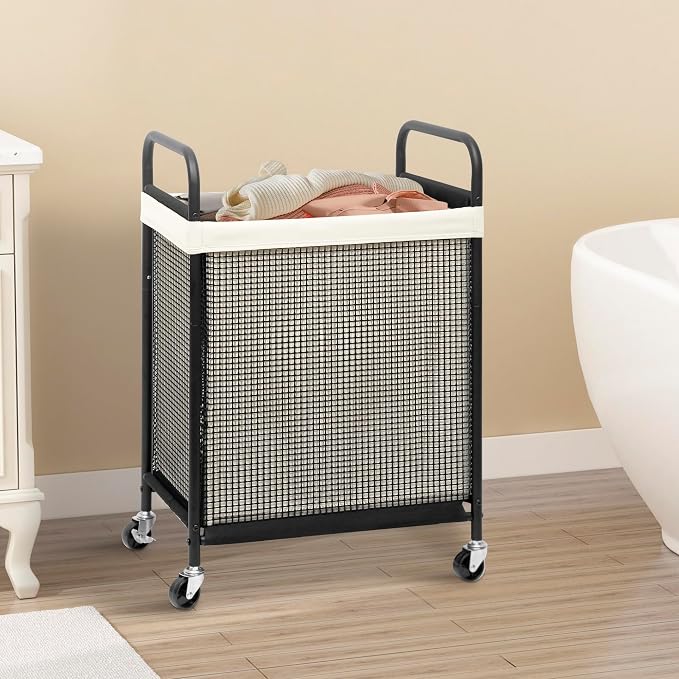 STORAGE MANIAC Rolling Laundry Hamper - Image 7