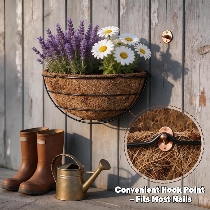 LX7 3-Pack Hanging & Wall-Mounted Plant Baskets - Image 4