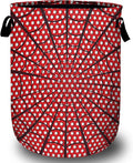 Red Spider Web Laundry Basket, Foldable Waterproof Halloween Laundry Hamper by Unknown