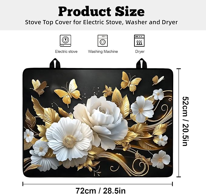 Multi-Design Stove Top Cover for Glass/Electric Stoves - Image 2