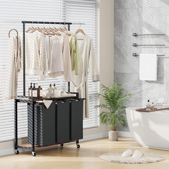 IDEALHOUSE Laundry Sorter 3 Section - Image 8