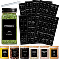191 Spice Jar Labels Preprinted Minimalist Stickers by GPOVVIMX