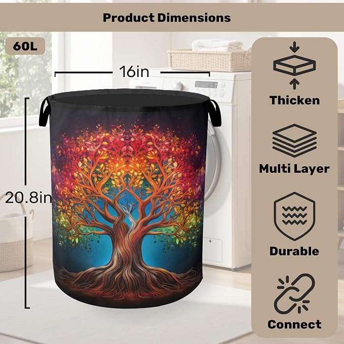 Life Color Tree Laundry Basket - Image 2