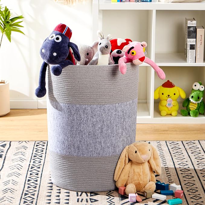 90L Jumbo Laundry Hamper, Tall Baby Nursery Hamper - Image 6
