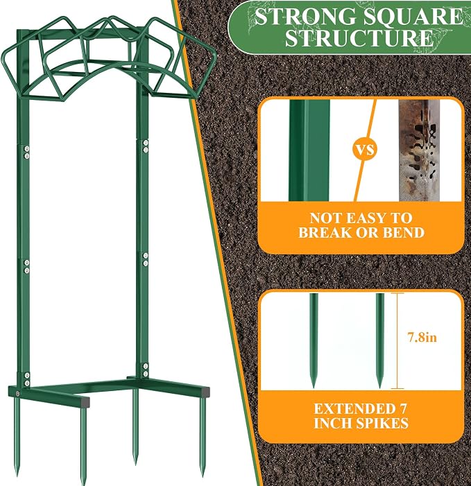 Super Stable Garden Hose Holder, Detachable Water Hose Holders Hose Storage - Image 4
