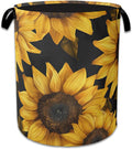 Sunflowers Laundry Basket Collapsible Laundry Hamper Oxford Storage Bin by NSMNSM