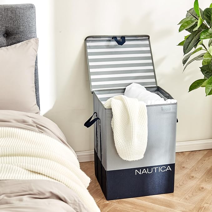 Nautica - Laundry Basket, Foldable Hamper & Storage Bin - Image 2