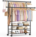 SLEEPING LAMB 44" Double Rods Clothes Rack by SLEEPINGLAMB