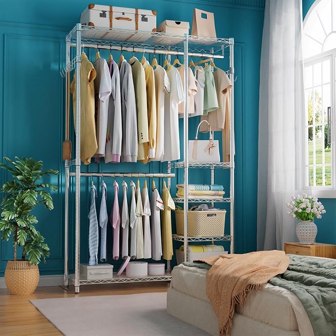 Simple Trending Heavy Duty Clothing Rack Loads 450 LBS, Garment Racks - Image 2