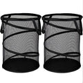 BATTOO 2 Pack Black X-Large Collapsible Laundry Basket Foldable Mesh Pop Up by BATTOO