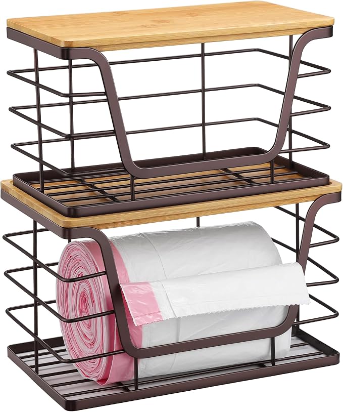 ALOCEO 2 Pack Stackable Wire Storage Basket - Image 2