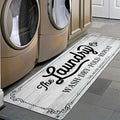 Pauwer Farmhouse Kitchen Rug, Non Slip, Machine Made by Pauwer
