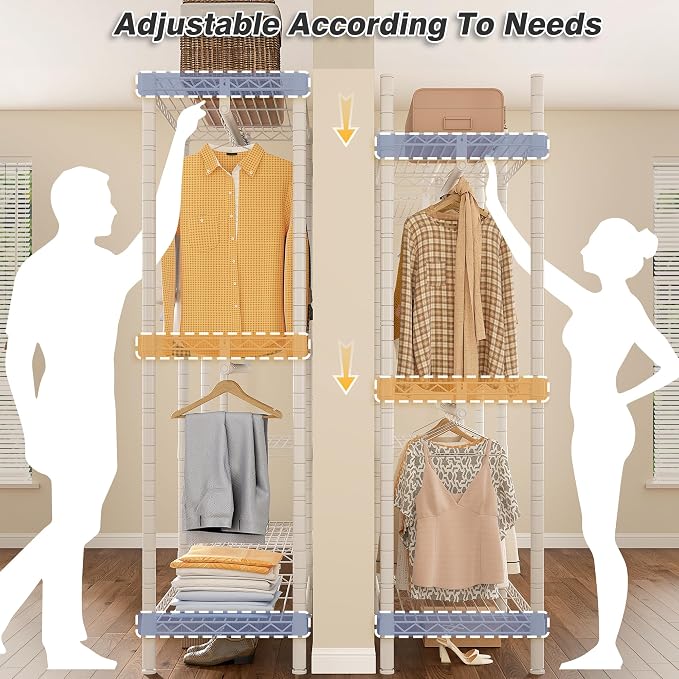 Raybee Heavy Duty Clothes Rack Load 900Lbs, Clothing Rack - Image 8