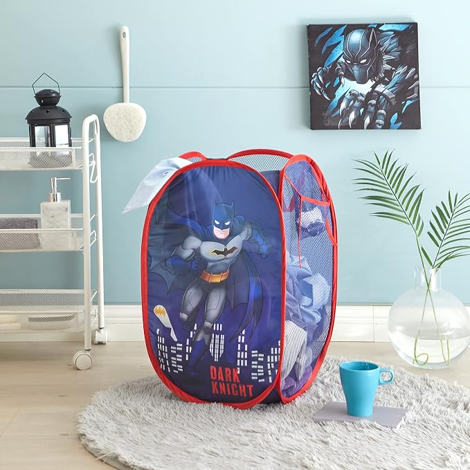 Batman Pop-Up Hamper with Durable Carry Handles, Kids Laundry & Room Storage - Image 4