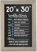 Ilyapa Rustic Wooden Magnetic Kitchen Chalkboard Sign by Ilyapa