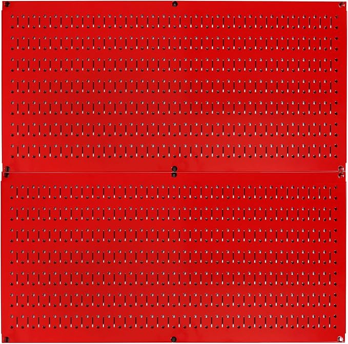 Wall Control Pegboard Rack Horizontal Metal Pegboard Garage Tool Storage Pack by Wall+Control
