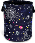 Sun Moon Galaxy Laundry Basket Funny Cosmic Foldable Waterproof Oxford Cloth by NUTAINLA