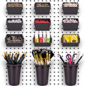 G.CORE 12 Pack Pegboard Bins PegBoard Cups by GCORE