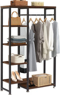 VECELO Open Garment Clothing Rack, Free-Standing Heavy Duty Storage Closet by VECELO