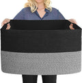 Extra Large Storage Baskets, Rectangle Woven Basket by MEGASKET