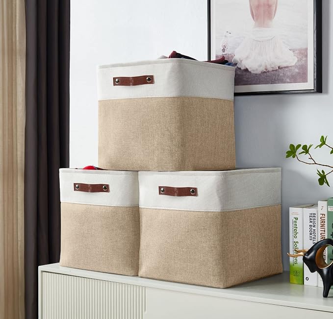DECOMOMO Storage Cubes, 11x11 Cube Storage Bins, Baskets - Image 2