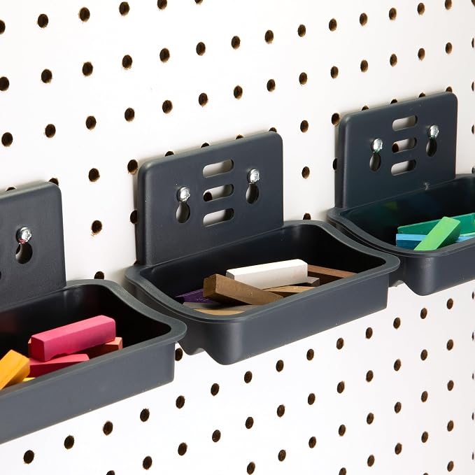 Officemate Utility Tray Organizer, 3 Pack, Pegboard / Slatwall Organizer by Officemate