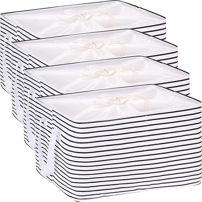 Hinwo 102L XXL Storage Bins, Foldable Clothes Storage Baskets by Hinwo