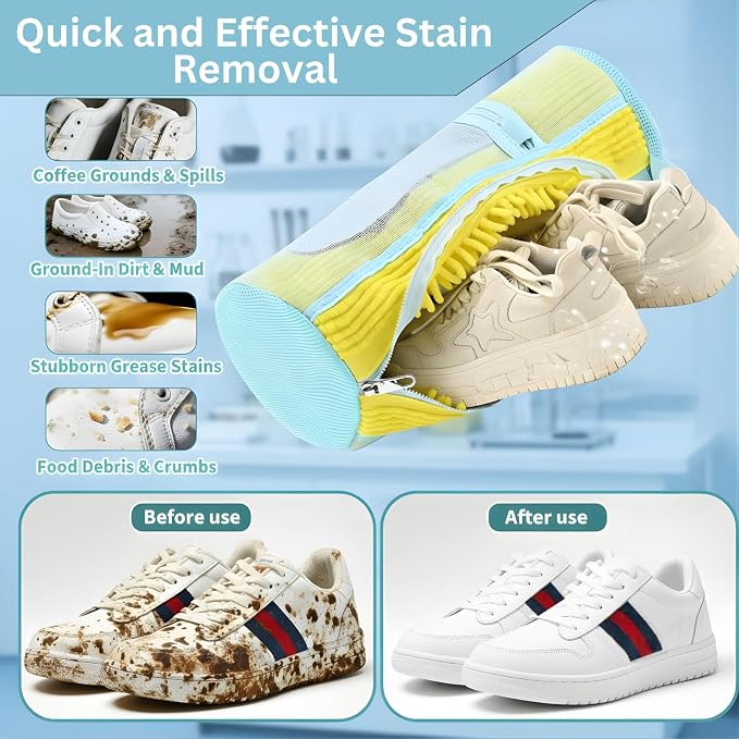 Shoe Washing Machine Bag Set – Durable Mesh Sneaker Laundry Bags - Image 4