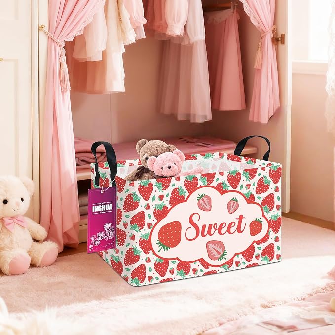 Rectangular Storage Basket Fabric Organizer Bin - Image 3
